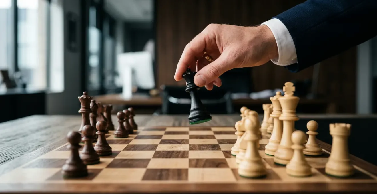 Strategic business pivot during competitive pressure with decisive leadership