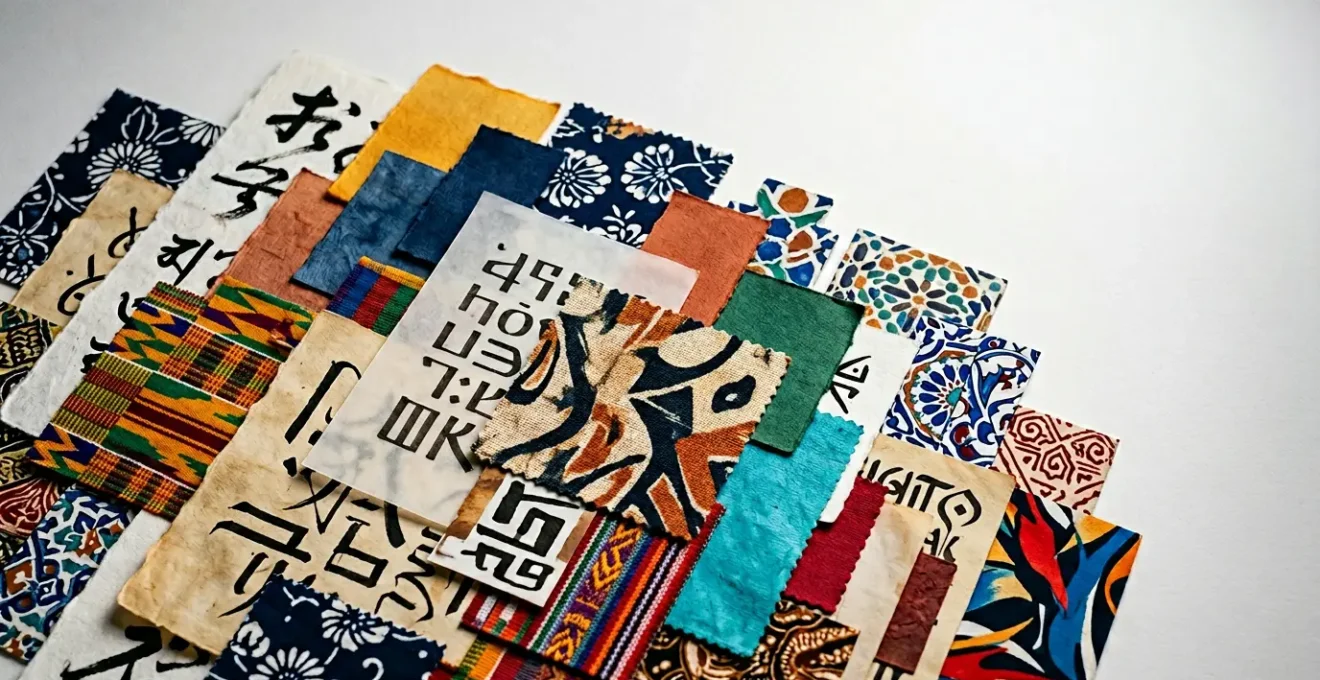 Abstract representation of global marketing communication challenges across different cultures