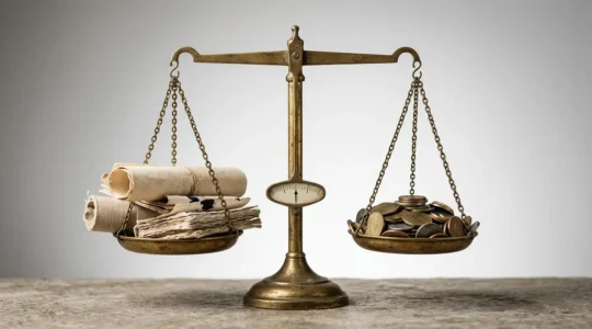 A symbolic representation of editorial independence and commercial pressures in modern journalism