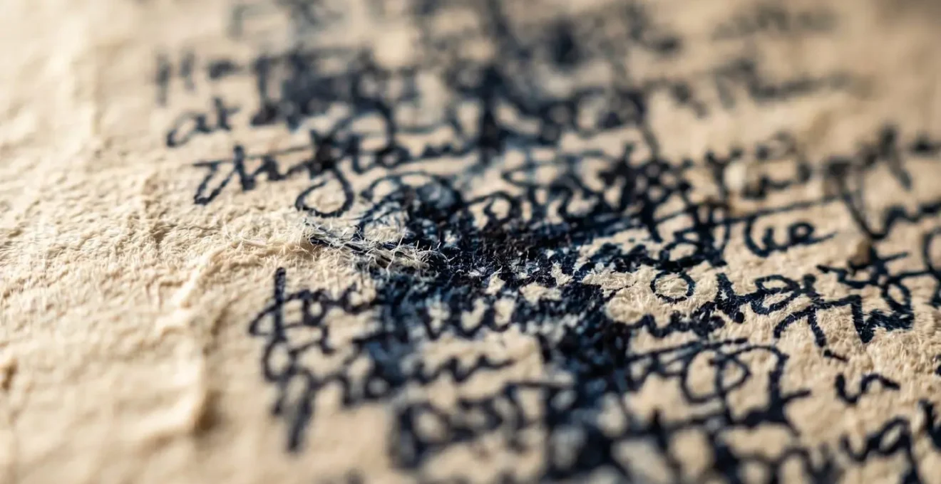 Macro detail of distinctive writing characteristics that signal human authorship